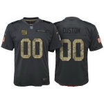 Youth New York Giants Custom Anthracite Camo 2016 Salute To Service Veterans Day NFL Nike Limited Jersey