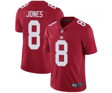 Giants #8 Daniel Jones Red Men's Stitched Football Limited Inverted Legend Jersey