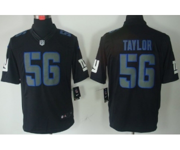 Nike New York Giants #56 Lawrence Taylor Black Impact Limited Jersey