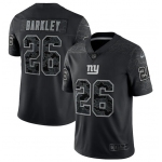 Men's New York Giants #26 Saquon Barkley Black Reflective Limited Stitched Football Jersey