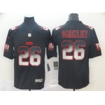 Nike Giants 26 Saquon Barkley Black Arch Smoke Vapor Untouchable Limited Jersey