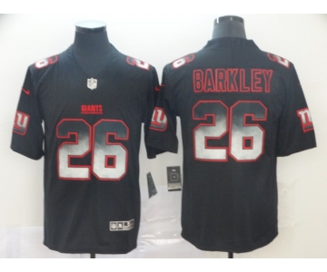 Nike Giants 26 Saquon Barkley Black Arch Smoke Vapor Untouchable Limited Jersey