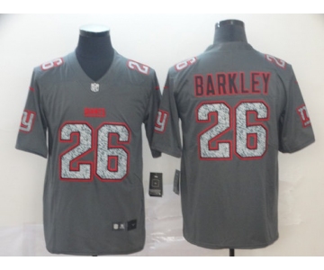 Nike Giants 26 Saquon Barkley Gray Camo Vapor Untouchable Limited Jersey