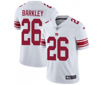 Nike New York Giants #26 Saquon Barkley White Men's Stitched NFL Vapor Untouchable Limited Jersey