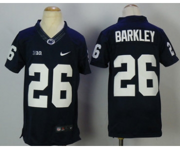 Penn State Nittany Lions 26 Saquon Barkley Navy College Football Jersey