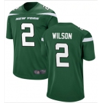 Men New York Jets #2 Zach Wilson Jersey Green 2021 Game Football