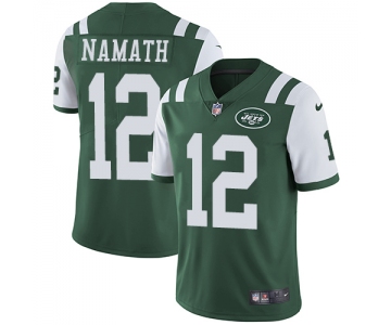 Jets #12 Joe Namath Green Team Color Youth Stitched Football Vapor Untouchable Limited Jersey