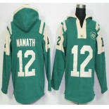 Men's New York Jets #12 Joe Namath Green Retired Player 2015 NFL Hoodie