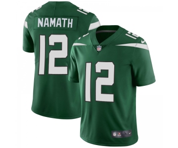 Nike Jets 12 Joe Namath Green New 2019 Vapor Untouchable Limited Jersey