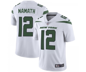 Nike Jets 12 Joe Namath White New 2019 Vapor Untouchable Limited Jersey