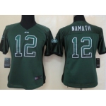 Nike New York Jets #12 Joe Namath Drift Fashion Green Womens Jersey