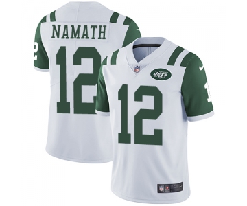 Nike New York Jets #12 Joe Namath White Men's Stitched NFL Vapor Untouchable Limited Jersey