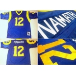 St. Louis Rams #12 Joe Namath Light Blue Throwback Jersey