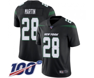 Nike Jets #28 Curtis Martin Black Alternate Men's Stitched NFL 100th Season Vapor Limited Jersey