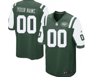 Kids' Nike New York Jets Customized Green Limited Jersey
