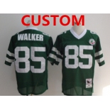 Men's Custom New York Jets Green Throwback Jersey