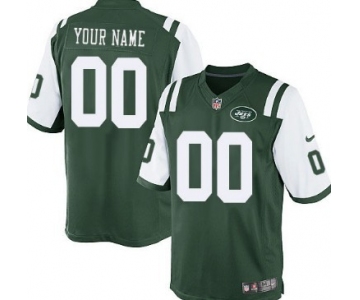 Men's Nike New York Jets Customized Green Limited Jersey