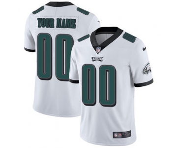 Custom Nike Philadelphia Eagles White Men's Stitched NFL Vapor Untouchable Limited Jersey