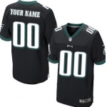 Men's Nike Philadelphia Eagles Customized Black Elite Jersey