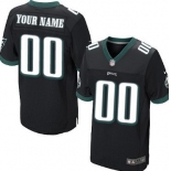 Men's Nike Philadelphia Eagles Customized Black Elite Jersey