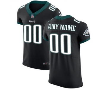 Men's Philadelphia Eagles Nike Black Vapor Untouchable Custom Elite Jersey