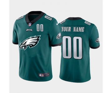 Nike Philadelphia Eagles Customized Green Team Big Logo Number Vapor Untouchable Limited Jersey