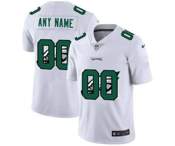 Nike Philadelphia Eagles Customized White Team Big Logo Vapor Untouchable Limited Jersey