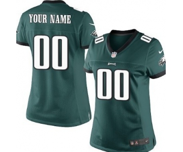 Women's Nike Philadelphia Eagles Customized Dark Green Limited Jersey