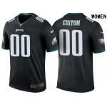 Women's Philadelphia Eagles Black Custom Color Rush Legend NFL Nike Limited Jersey