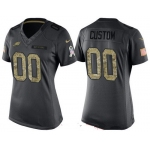 Women's Philadelphia Eagles Custom Anthracite Camo 2016 Salute To Service Veterans Day NFL Nike Limited Jersey