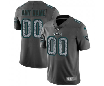 Youth Nike Philadelphia Eagles Customized Gray Static Vapor Untouchable