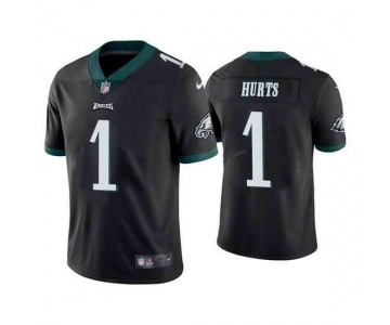 Men's Womens Youth Kids Philadelphia Eagles #1 Jalen Hurts Black Vapor Untouchable Limited Stitched Football Jersey