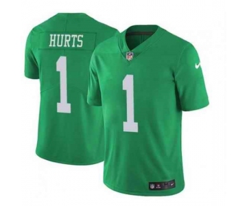 Men's Womens Youth Kids Philadelphia Eagles #1 Jalen Hurts Limited Green Vapor Untouchable NFL Jersey