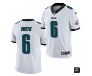Men Philadelphia Eagles #6 DeVonta Smith 2021 NFL Draft White Vapor Untouchable Limited Stitched Jersey