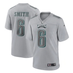 Men's Womens Youth Kids Philadelphia Eagles #6 DeVonta Smith Gray Atmosphere Fashion Stitched Game Jersey