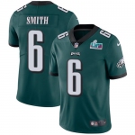 Men's Womens Youth Kids Philadelphia Eagles #6 DeVonta Smith Green Team Color Super Bowl LVII Patch Stitched Vapor Untouchable Limited Jersey