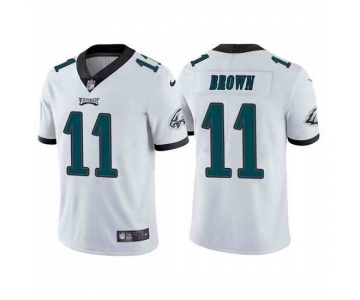 Men's Womens Youth Kids Philadelphia Eagles #11 A.J. Brown White Vapor Untouchable Limited Stitched Football Jersey