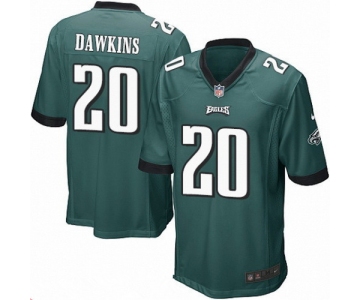Men's Philadelphia Eagles #20 Brian Dawkins Midnight Green Stitched NFL Reited Player Nike Game Jersey