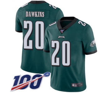 Nike Eagles #20 Brian Dawkins Midnight Green Team Color Men's Stitched NFL 100th Season Vapor Limited Jersey
