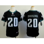 Nike Philadelphia Eagles #20 Brian Dawkins Black Game Kids Jersey