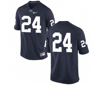 Men's Penn State Nittany Lions #24 Miles Sanders No Name Navy Blue College Football Stitched Nike NCAA Jersey