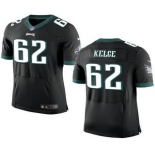 Men's Philadelphia Eagles #62 Jason Kelce NEW Black Alternate Stitched NFL Nike Elite Jersey
