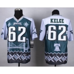 Nike Philadelphia Eagles #62 Jason Kelce 2015 Noble Fashion Elite Jersey