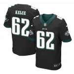 Philadelphia Eagles #62 Jason Kelce Black Alternate NFL Nike Elite Jersey