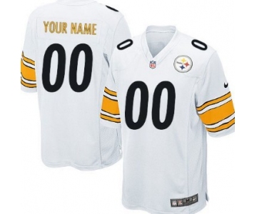 Kids' Nike Pittsburgh Steelers Customized White Game Jersey