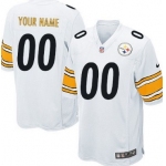 Kids' Nike Pittsburgh Steelers Customized White Limited Jersey