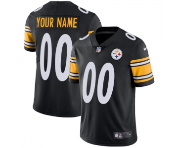 Men's Nike Pittsburgh Steelers Black Customized Vapor Untouchable Player Limited Jersey
