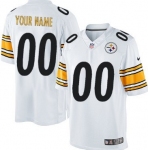 Men's Nike Pittsburgh Steelers Customized White Limited Jersey