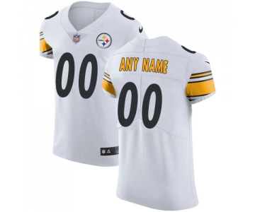 Men's Nike Pittsburgh Steelers Customized White Vapor Untouchable Custom Elite NFL Jersey