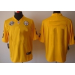Men's Nike Pittsburgh Steelers Customized Yellow Limited Jersey